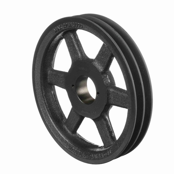 2 Groove Cast Iron Fhp - Bushed Sheave, 2AK84H